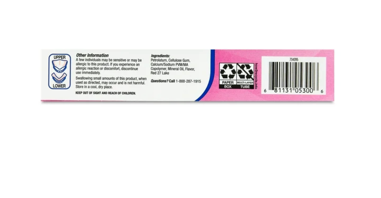 Equate Super Hold Denture Adhesive Cream, 2.4 oz