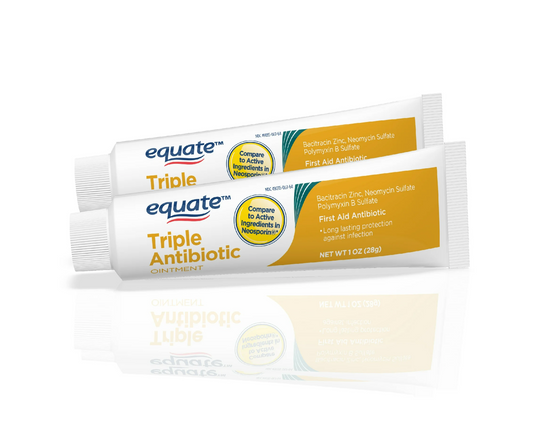 Equate Triple Antibiotic First Aid Ointment, 2 oz (2x1 oz),