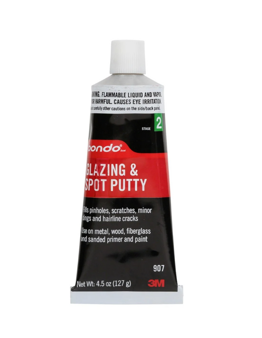 Bondo Glazing and Spot Putty, 00907ES, 4.5 oz, 1 Tube