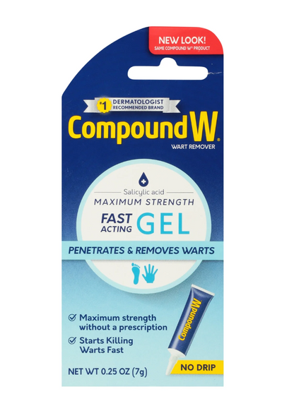Compound W Maximum Strength, Fast-Acting Gel Wart Remover, Salicylic Acid, 0.25 oz
