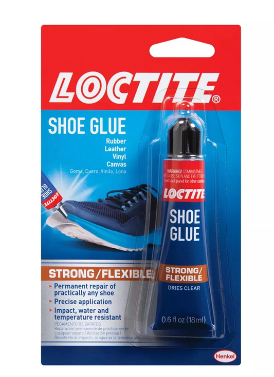Loctite Shoe Glue, Pack of 1, Clear 0.6 fl oz Tube