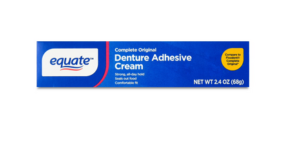 Equate Complete Original Denture Adhesive Cream, 2.4 oz
