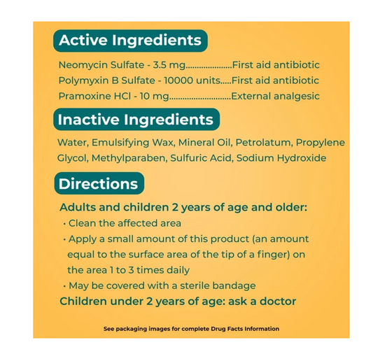 Neosporin + Pain Relief Dual Action First Aid Antibiotic Cream,.5 oz