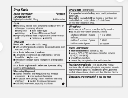 Kirkland Signature Allergy Medicine 600 Tablets